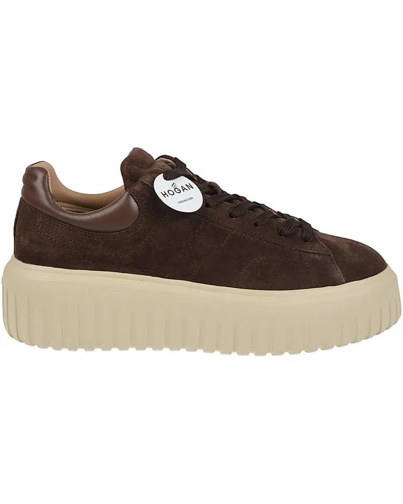 Hogan Low-Top Sneaker H-stripes Sneakers Brown braun Braun