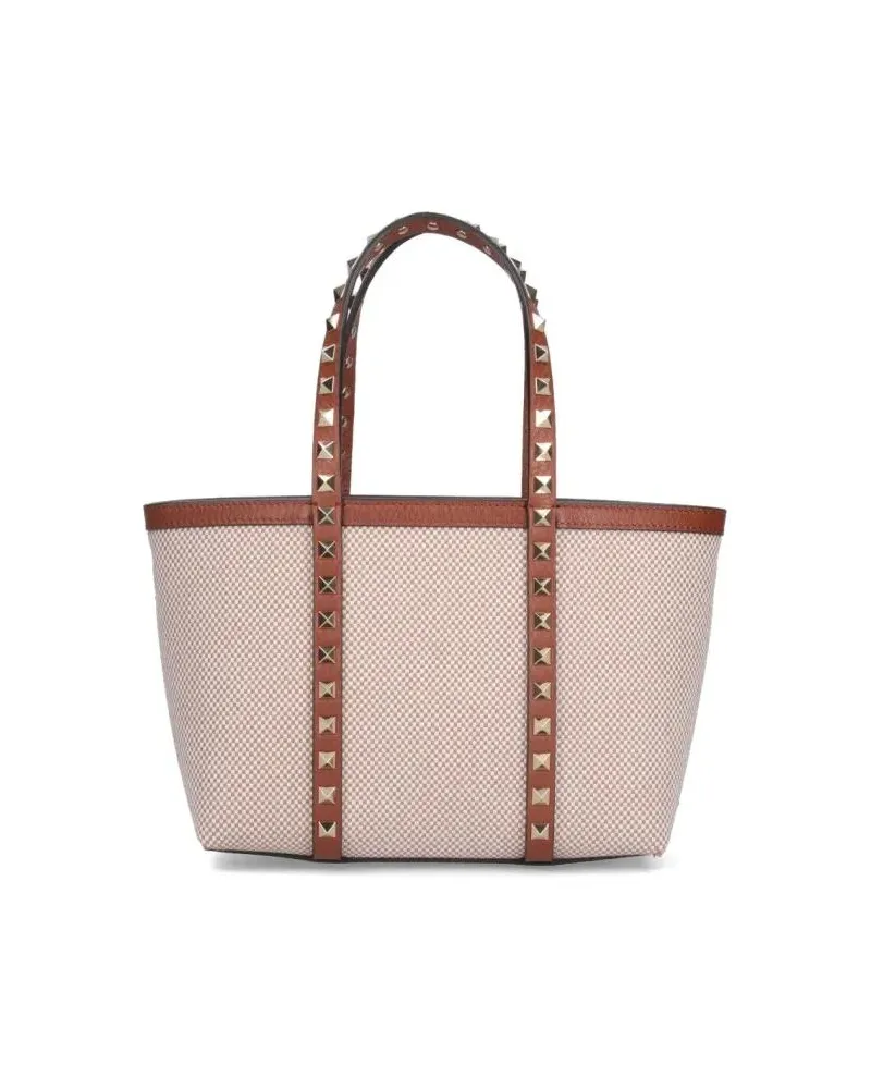 Valentino Garavani Shopper & Totes "Rockstud" Small Shopping Bag – Beige beige Beige