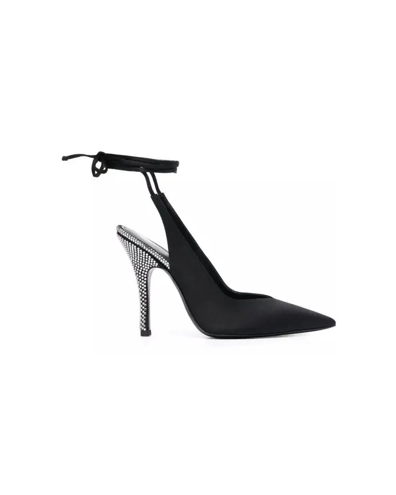 ATTICO Hohe Schuhe Venus 110Mm Tie-Ankle Pumps schwarz Schwarz