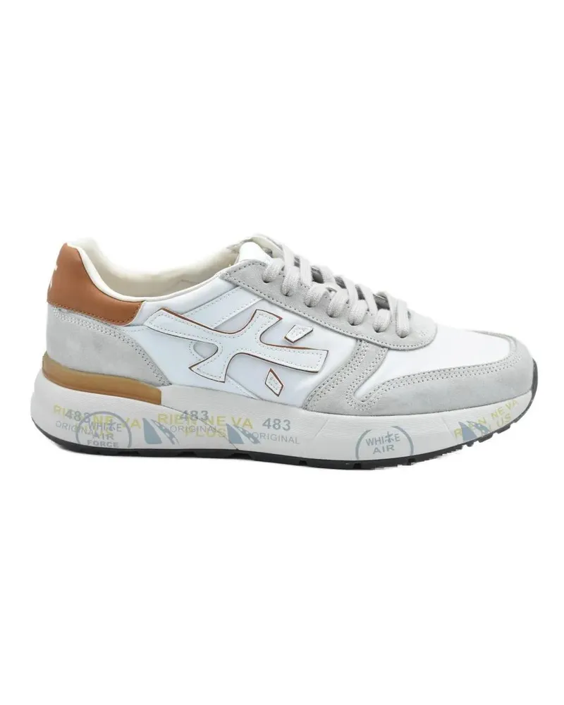 Premiata Low-Top Sneaker White Low-Top Sneakers With Iconic Logo weiß Weiß