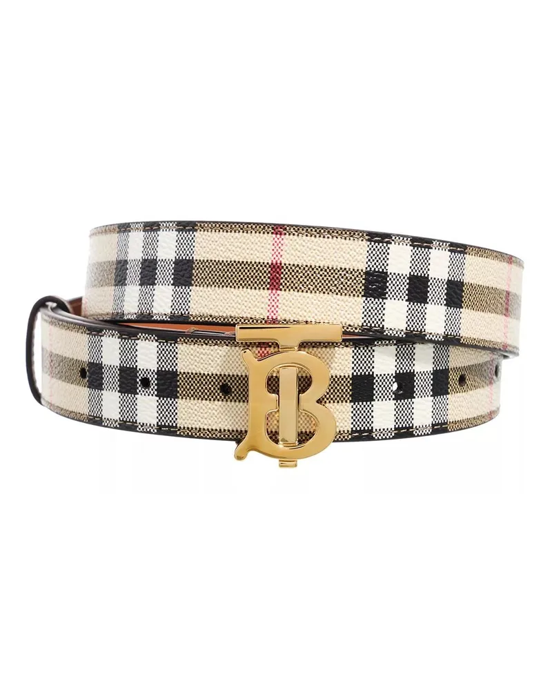 Burberry Gürtel Reversible Belt Bunt