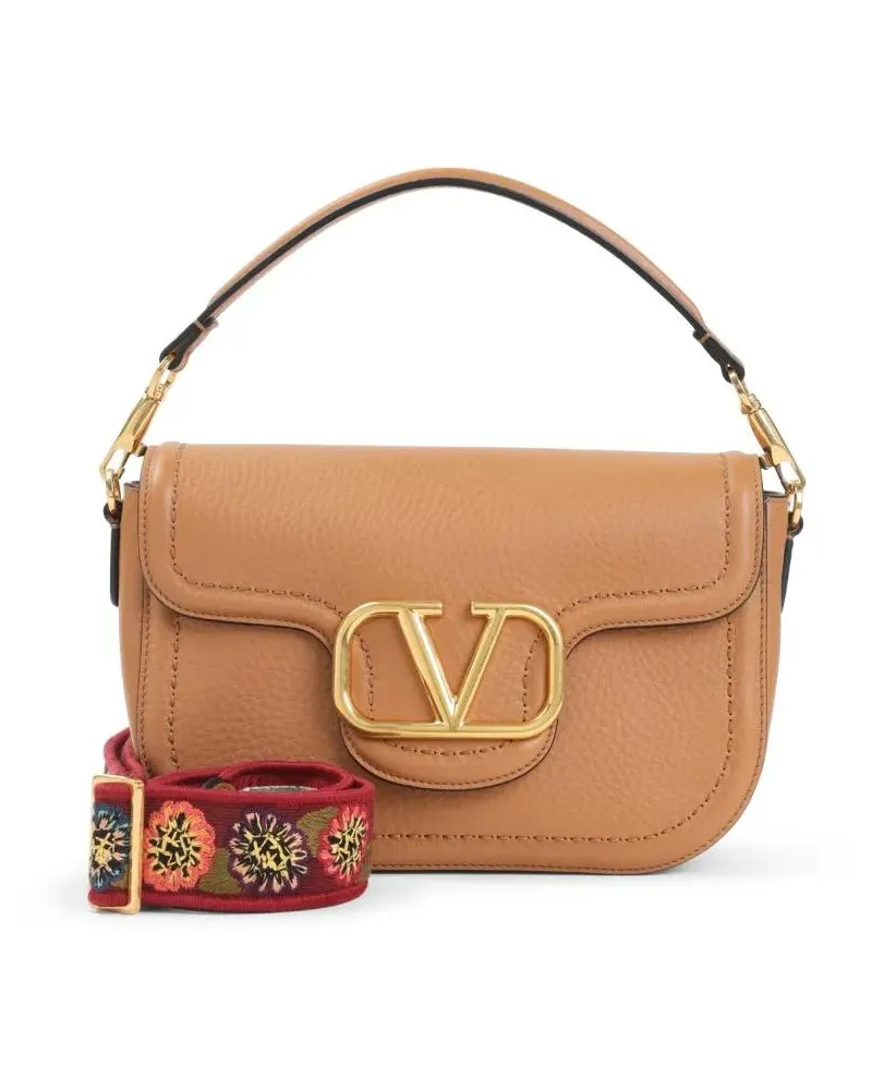 Valentino Garavani Hobo Bags Calf Leather Shoulder Bag braun Braun