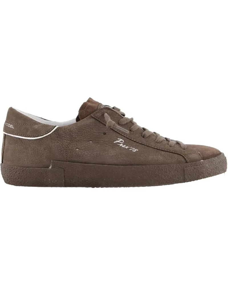 Philippe Model Low-Top Sneaker Heren Prsx Low Sneaker Bruin braun Braun