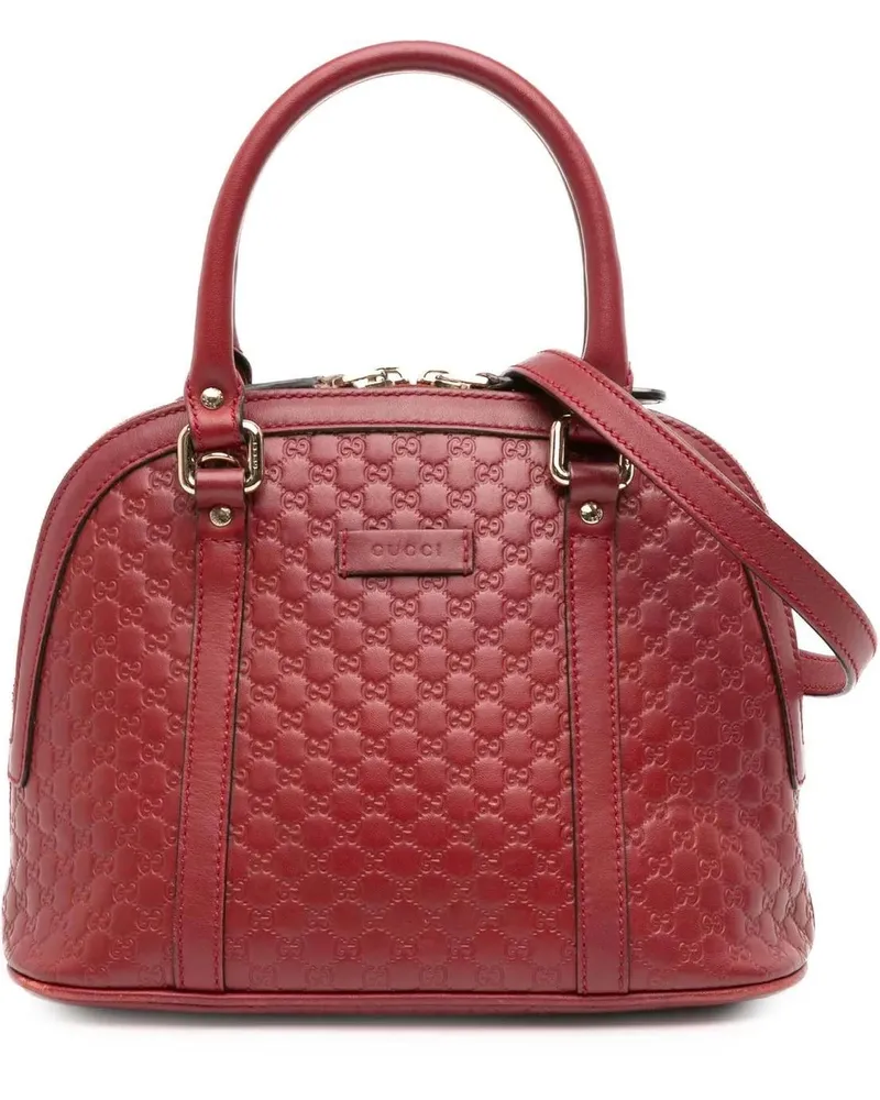 Gucci Hobo Bags Mini Microssima Dome Satchel rot Rot