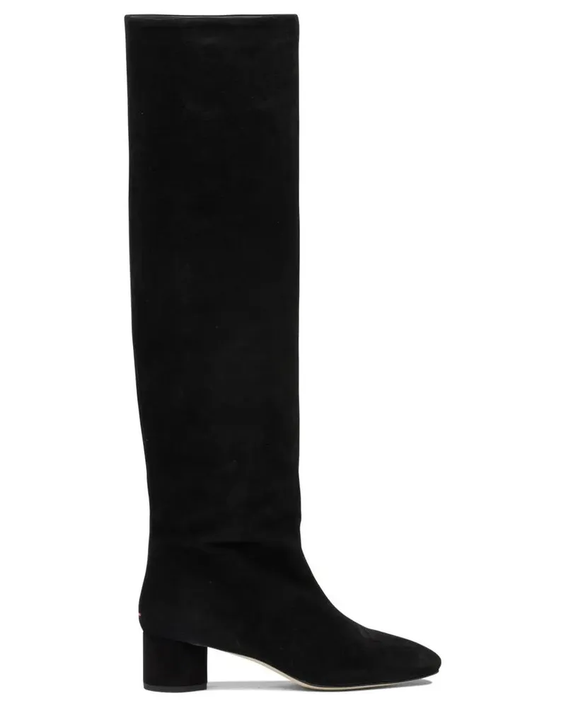 aeyde Stiefel Knee-High Boots With Pointed Toe schwarz Schwarz