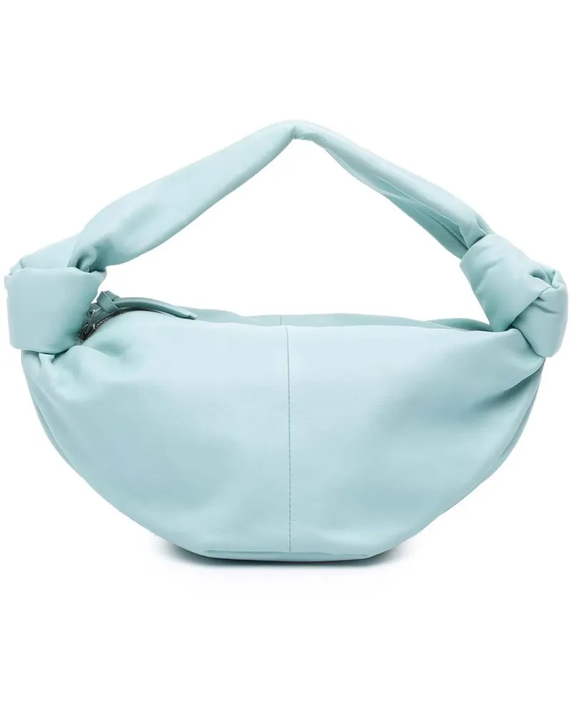 Bottega Veneta Crossbody Bags Mini Calfskin Double Knot blau Blau