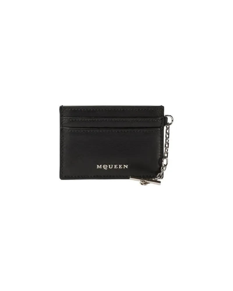 Alexander McQueen Portemonnaie "Sling" Card Holder schwarz Schwarz