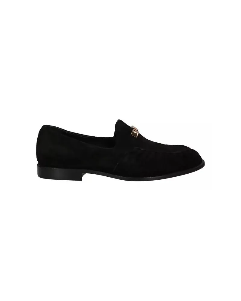 Giuseppe Zanotti Loafer Black Leather Loafers schwarz Schwarz