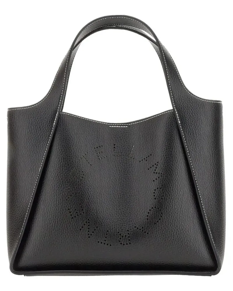 Stella McCartney Hobo Bags Structured Shoulder Bag With Double Handle schwarz Schwarz