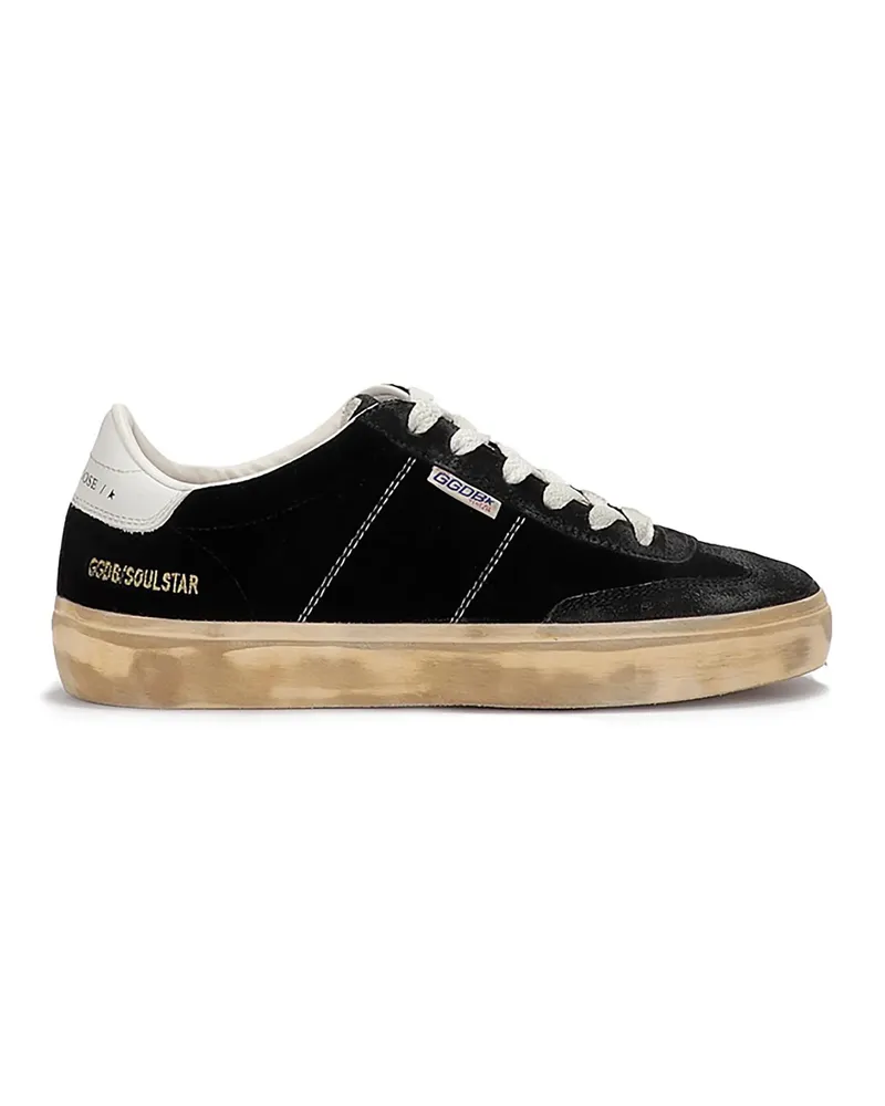 Golden Goose Low-Top Sneaker Dames Soul-Star Sneaker Zwart schwarz Schwarz