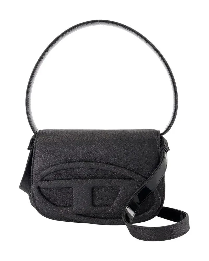Diesel Hobo Bags 1Dr Shoulder Bag - Synthetic - Black schwarz Schwarz