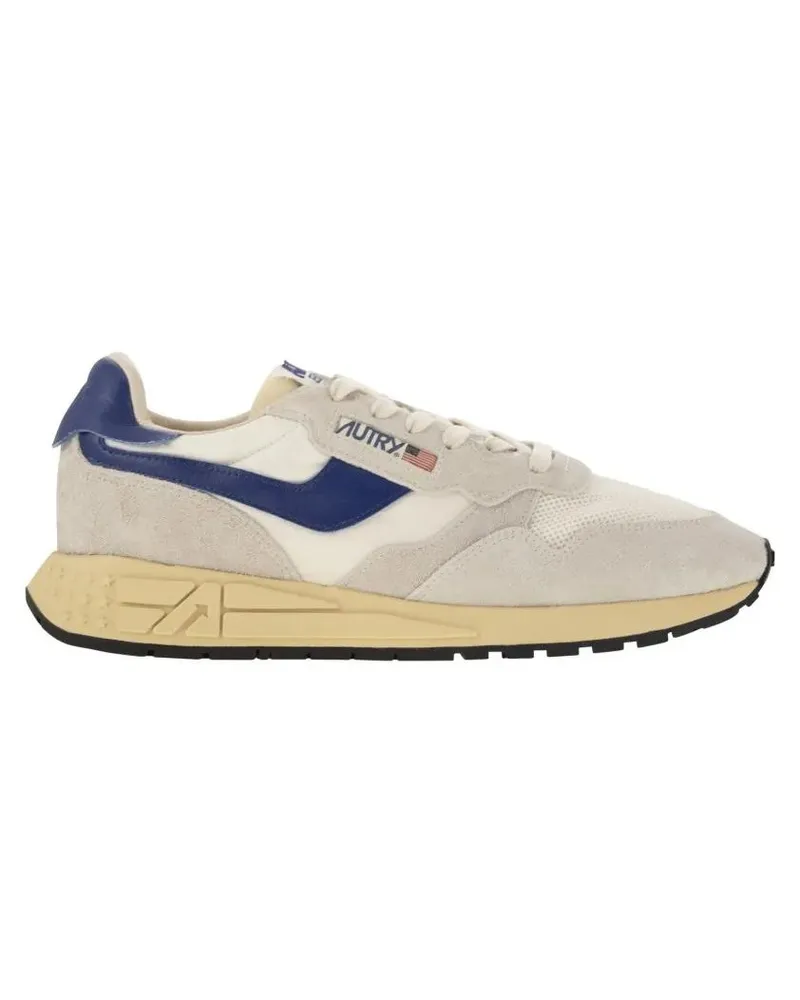 AUTRY Low-Top Sneaker Reelwind - Suede And Technical Textile Trainer grau Grau