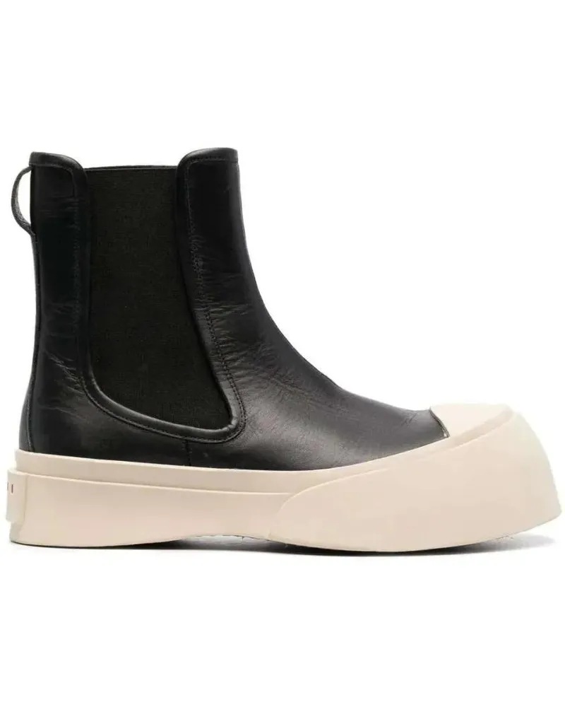 Marni Stiefel Slip-On Ankle Boots schwarz Schwarz