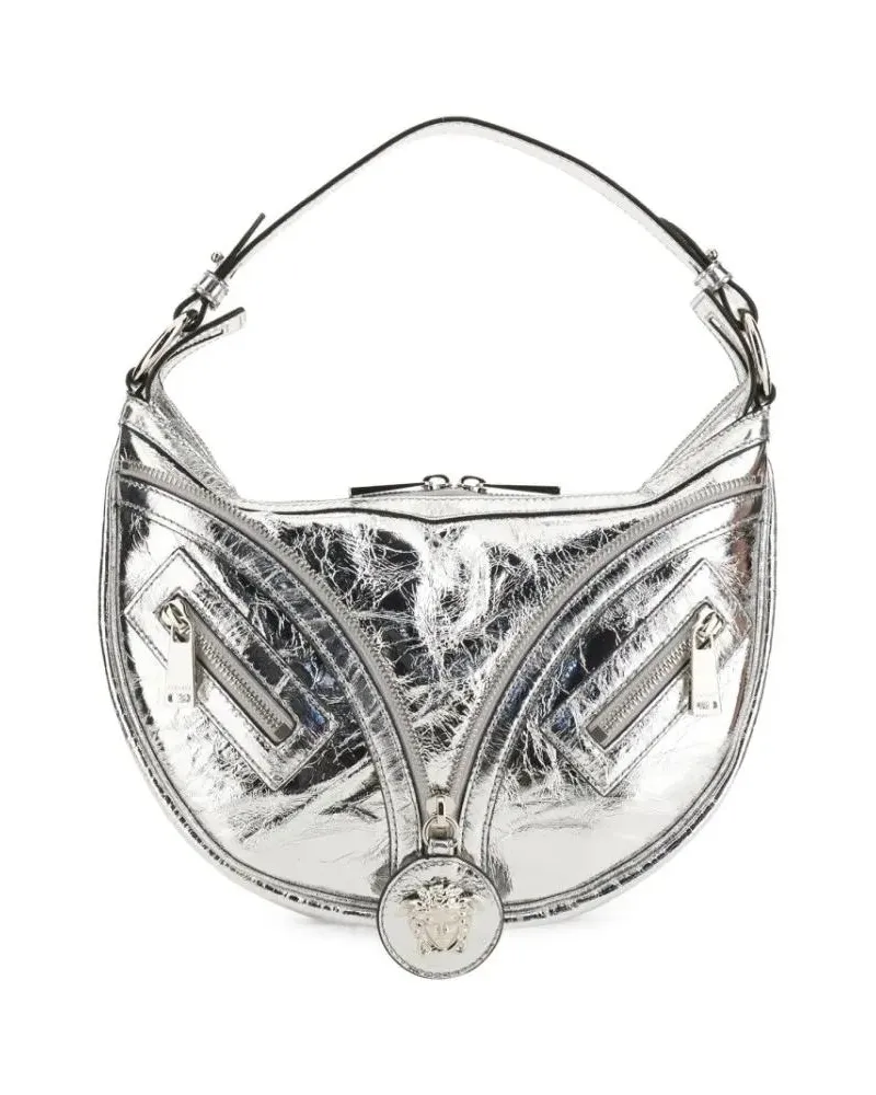 Versace Hobo Bags Repeat Small Hobo Bag silberfarben 