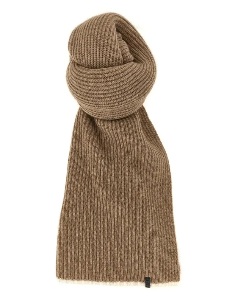 Brunello Cucinelli Tücher & Schals Monile Cashmere Scarf braun Braun