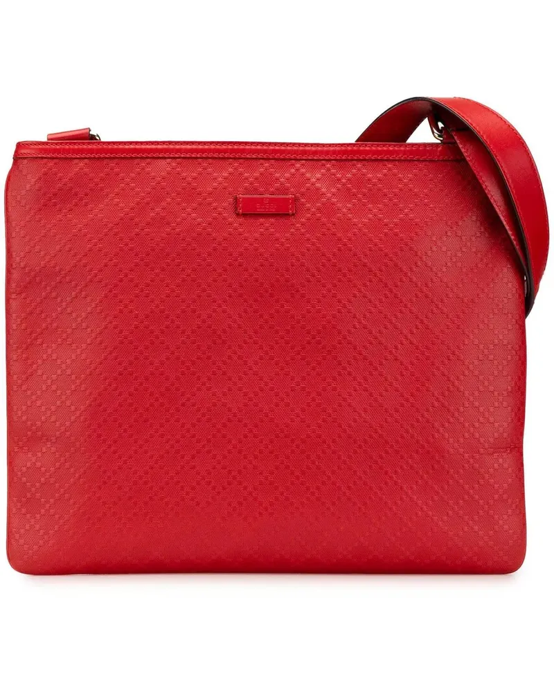 Gucci Hobo Bags 2000-2015 Leather Diamante Hilary Lux Crossbody rot Rot