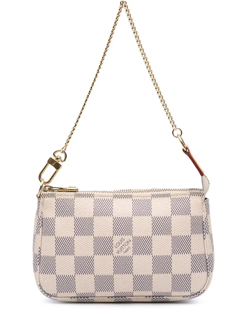 Louis Vuitton Crossbody Bags 2014 Damier Azur Mini Pochette Accessoires weiß Weiß