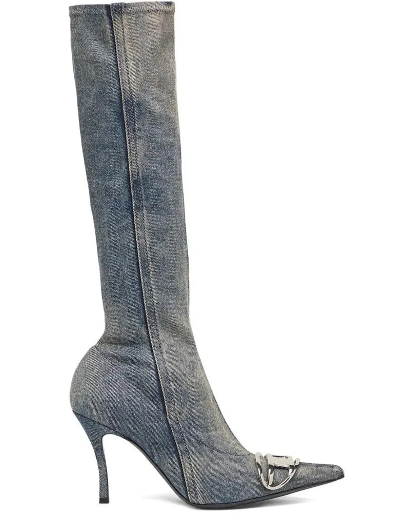 Diesel Stiefel Boots Denim blau Blau