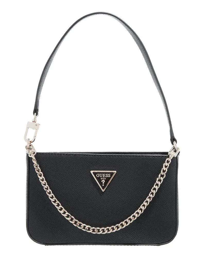 Guess Hobo Bags Noelle Mini Top Zip Shoulder schwarz Schwarz