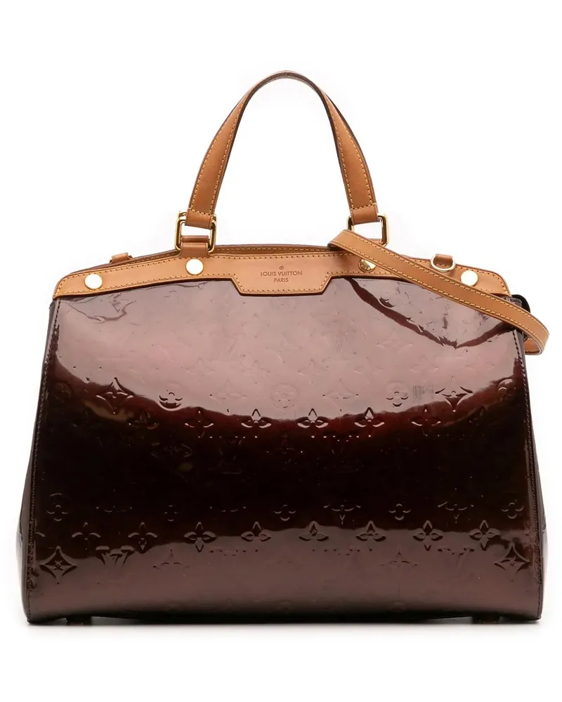 Louis Vuitton Hobo Bags Monogram Vernis Brea MM orange Orange