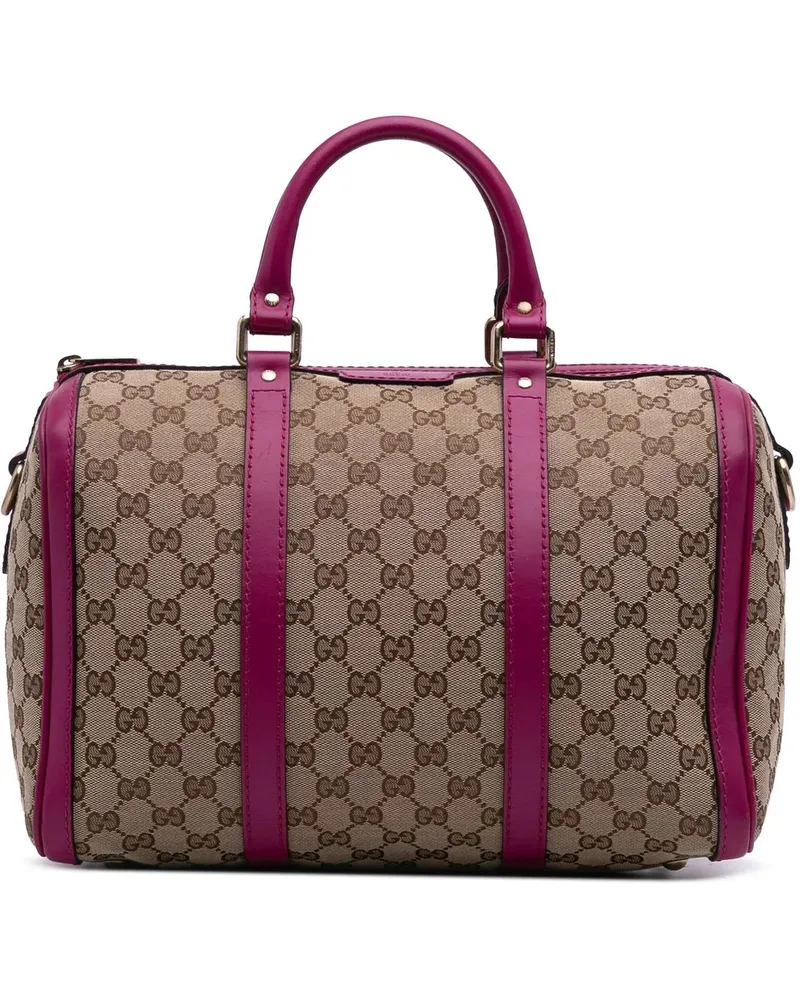 Gucci Hobo Bags Medium GG Canvas Joy Boston Bag braun Braun