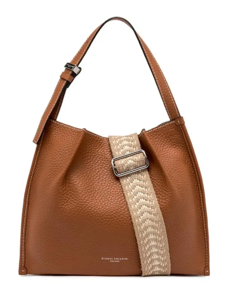 Gianni Chiarini Hobo Bags Dory Shoulder Bag In Caramel Leather braun Braun