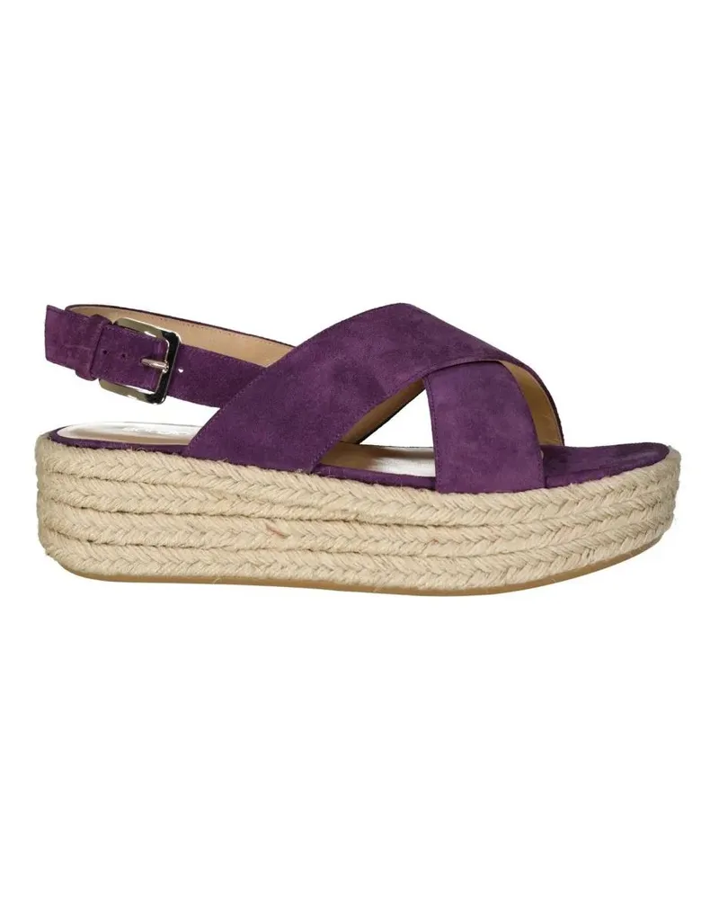 Sergio Rossi Sandalen Leather Espadrilles lila Lila