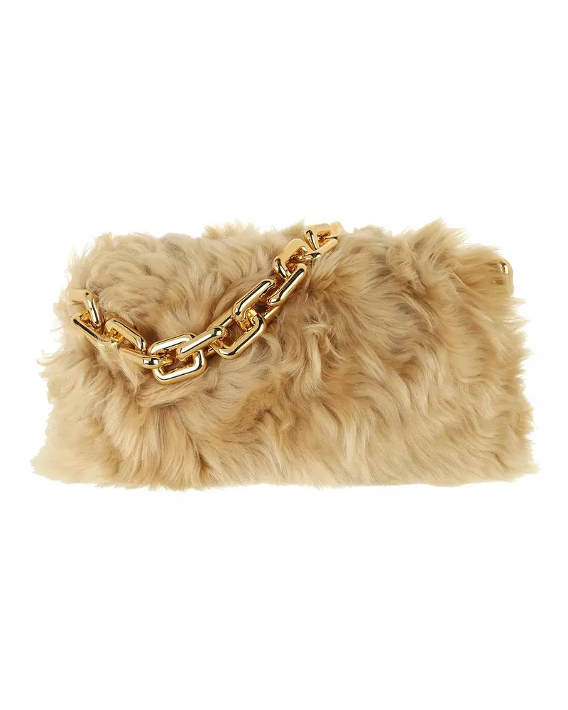 Bottega Veneta Satchels Chain Handle Bag beige Beige