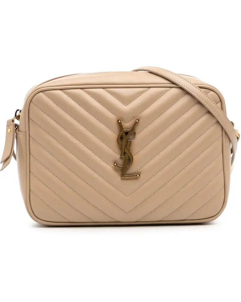 Saint Laurent Hobo Bags Matelasse Leather Monogram Lou Camera Bag braun Braun