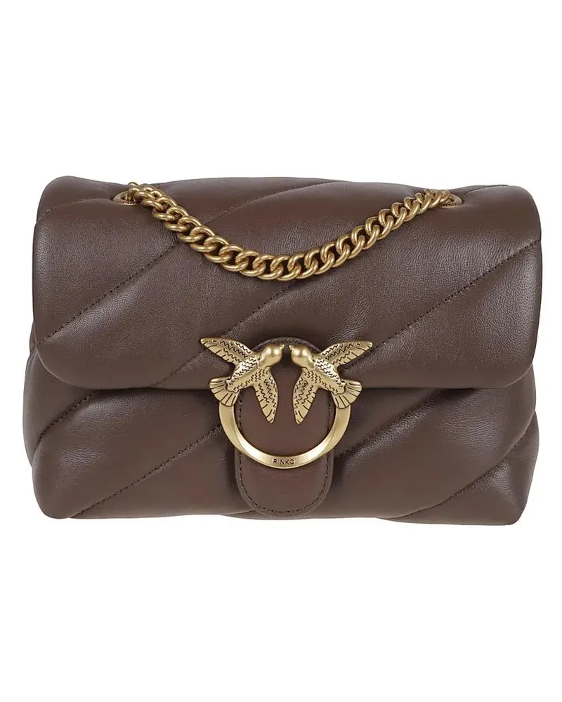 Pinko Hobo Bags Love Puff Mini Cl Sheep Nappa Bag braun Braun