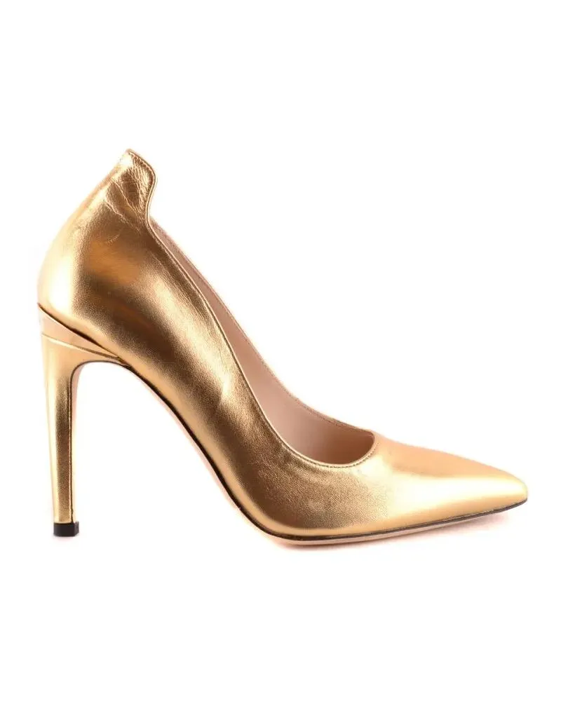 Pinko Hohe Schuhe Gold Stiletto Pumps With Elegant Silhouette braun Braun