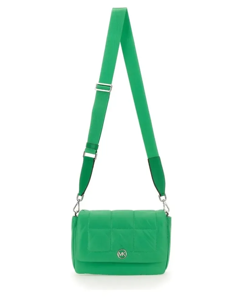 Michael Kors Hobo Bags Quilted Green Lilah Bag With Adjustable Shoulder S grün Grün