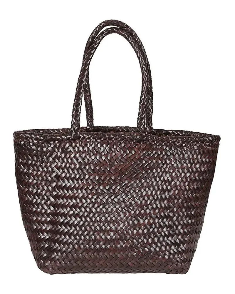 Dragon Diffusion Shopper & Totes Handwoven Basket-Style Buffalo Calf Leather Bag braun Braun
