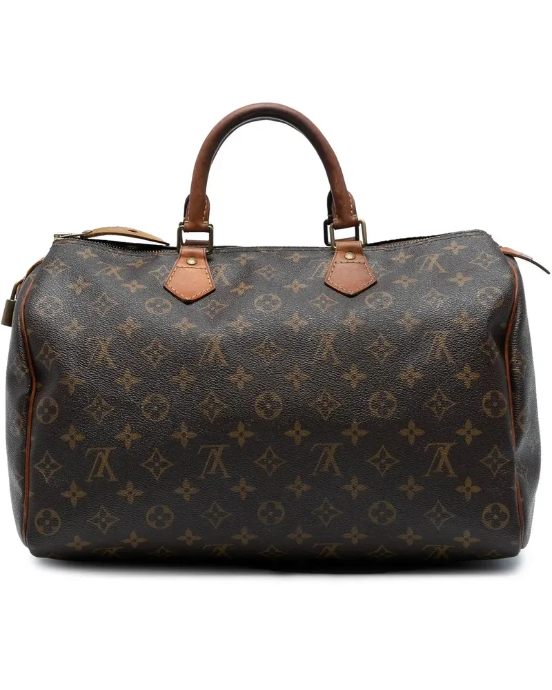 Louis Vuitton Crossbody Bags Monogram Speedy 35 braun Braun