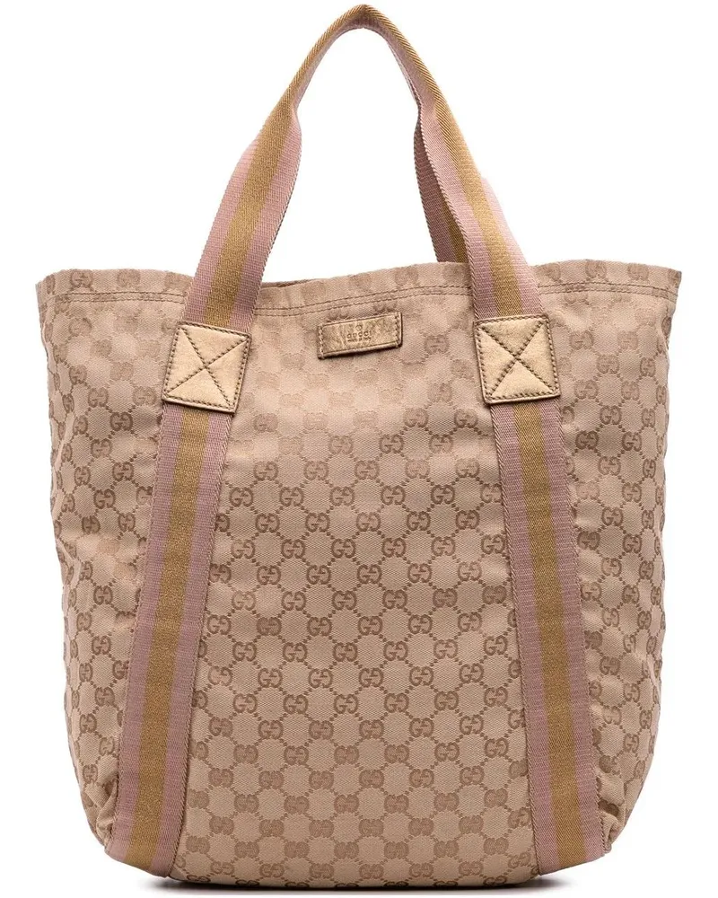 Gucci Shopper GG Canvas Web Tote braun Braun