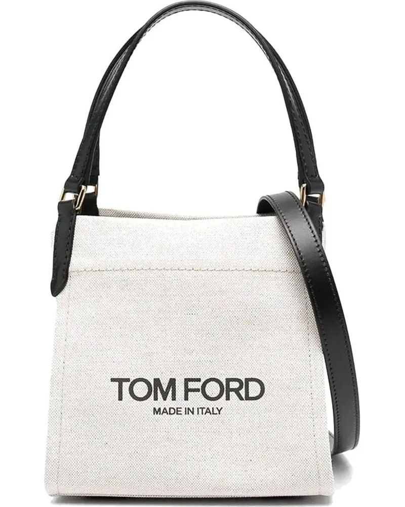Tom Ford Shopper & Totes Medium Amalfi Tote Bag With Structured Silhouette beige Beige