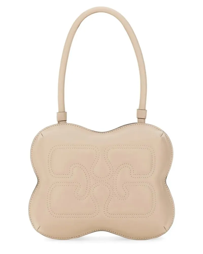 Ganni Hobo Bags Butterfly" Bag beige Beige