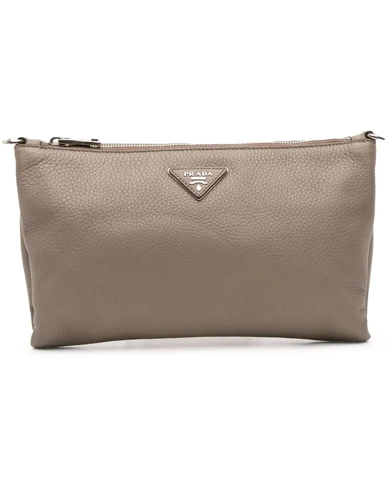 Prada Hobo Bags Vitello Daino Crossbody braun Braun