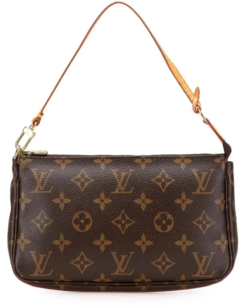 Louis Vuitton Hobo Bags Monogram Pochette Accessoires braun Braun