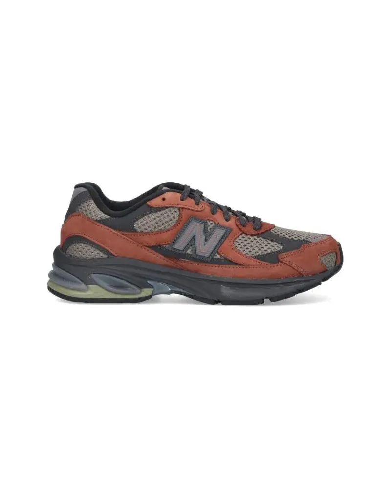 New Balance Low-Top Sneaker Brown Suede And Mesh Sneakers braun Braun