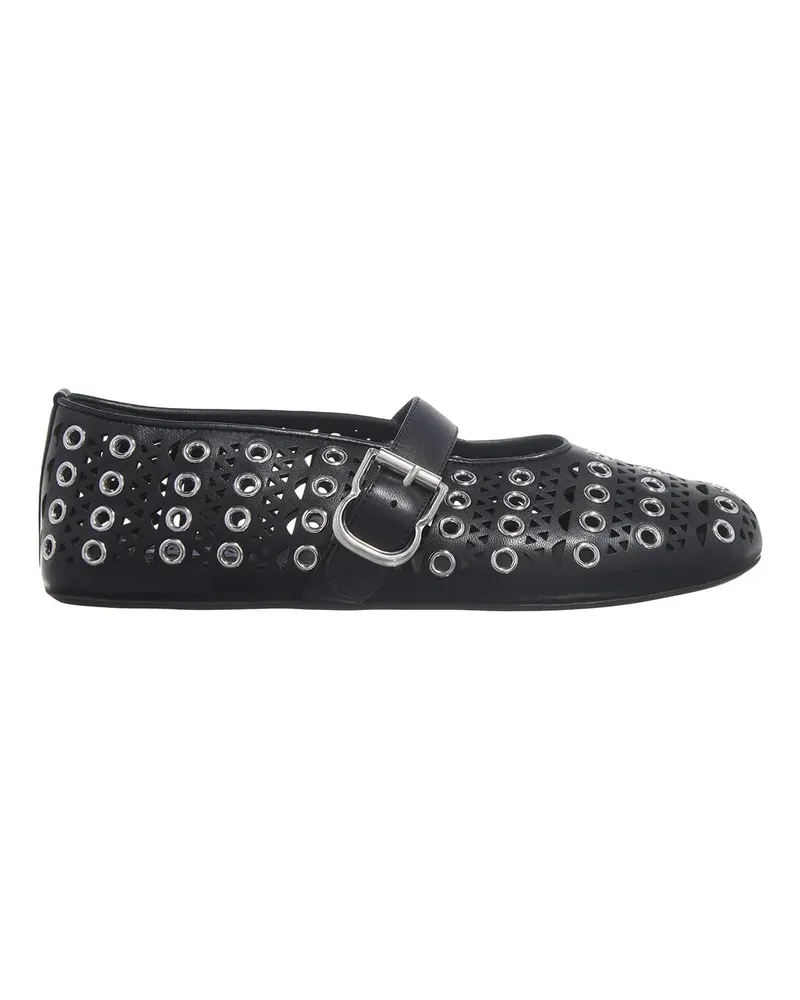 Alaïa Ballerinas Eyelets Ballet Flats schwarz Schwarz