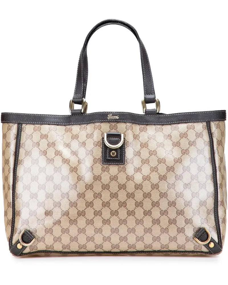 Gucci Shopper GG Crystal Abbey D Ring Tote braun Braun