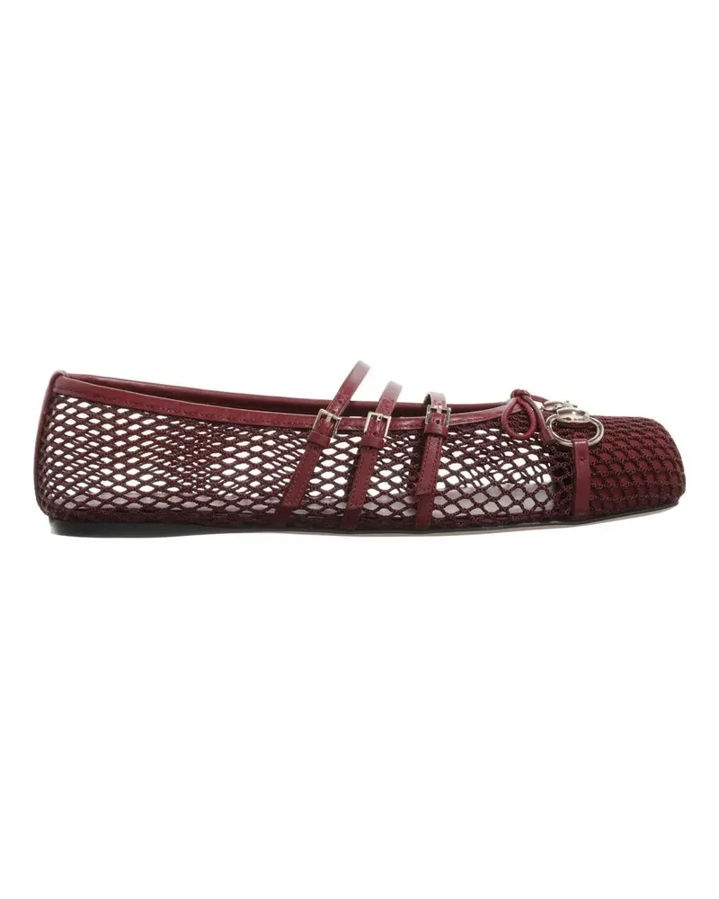 Gucci Mesh Ballerina rot Rot