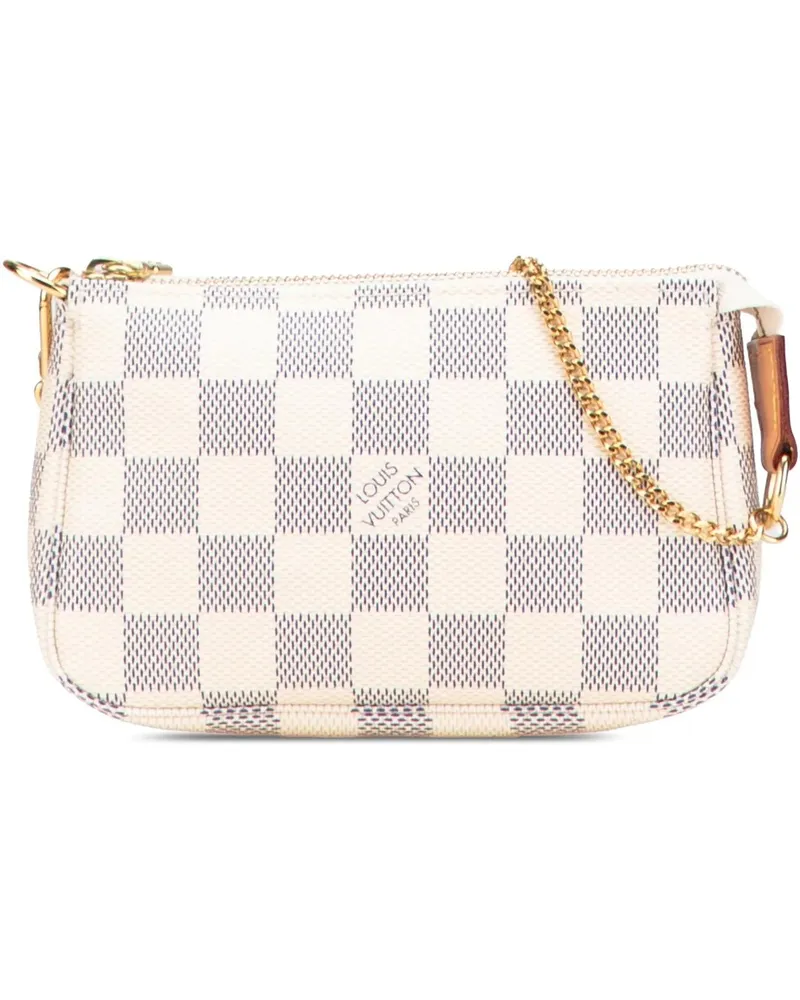 Louis Vuitton Crossbody Bags Damier Azur Mini Pochette Accessoires weiß Weiß
