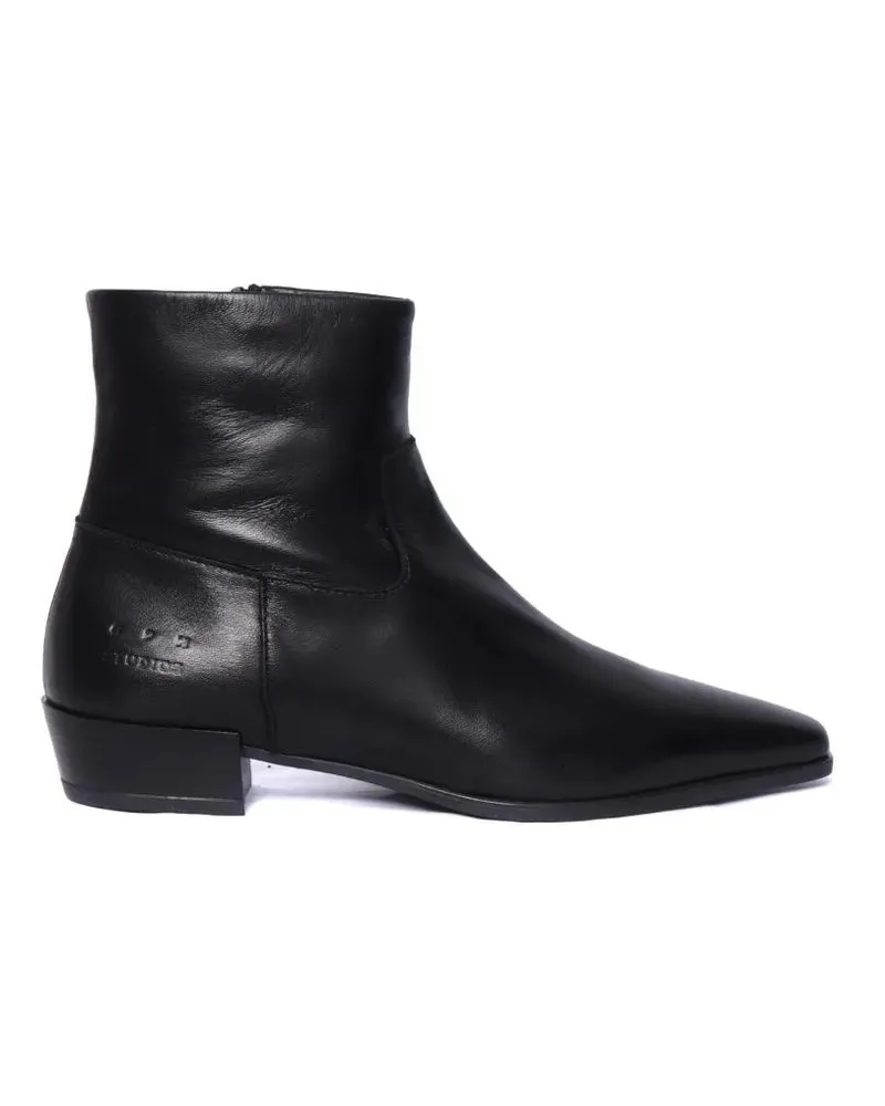 Copenhagen Stiefel Pointed Toe Ankle Boots schwarz Schwarz