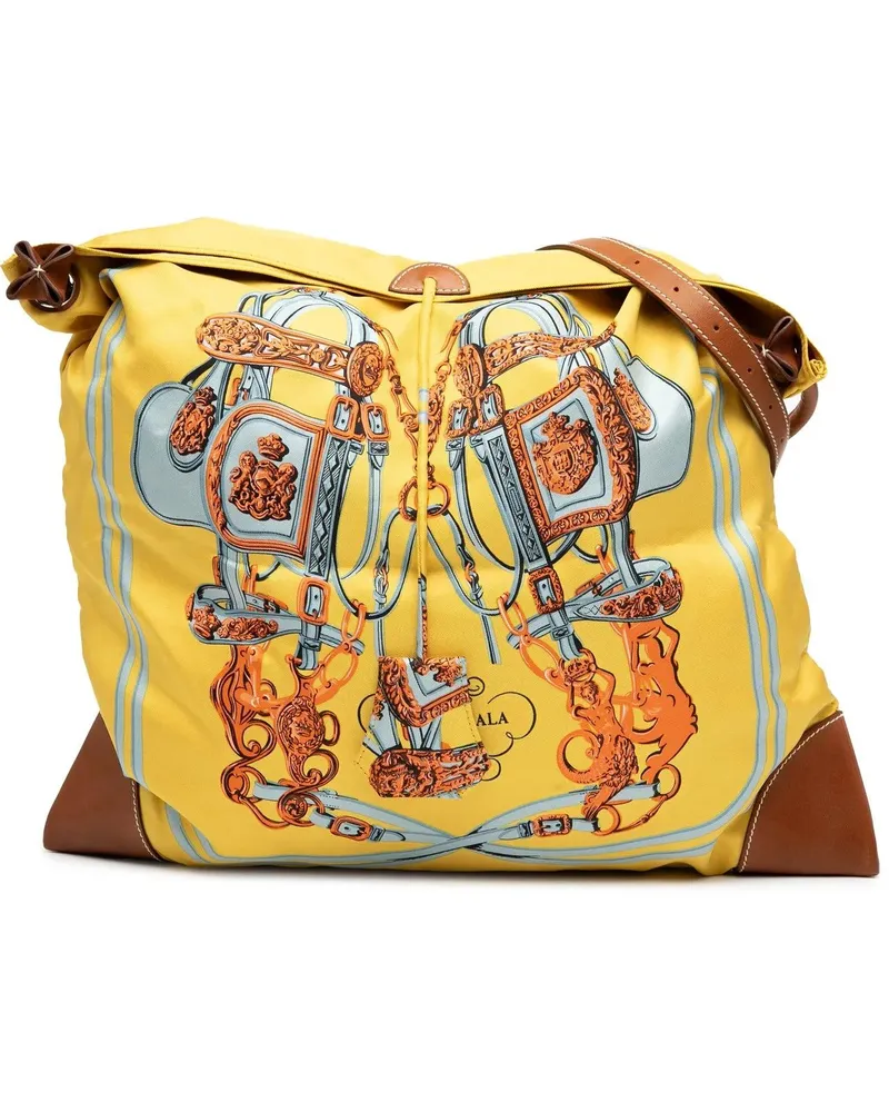 Hermès Hobo Bags Silk and Barenia Brides de Gala Silky City 38 gelb Gelb
