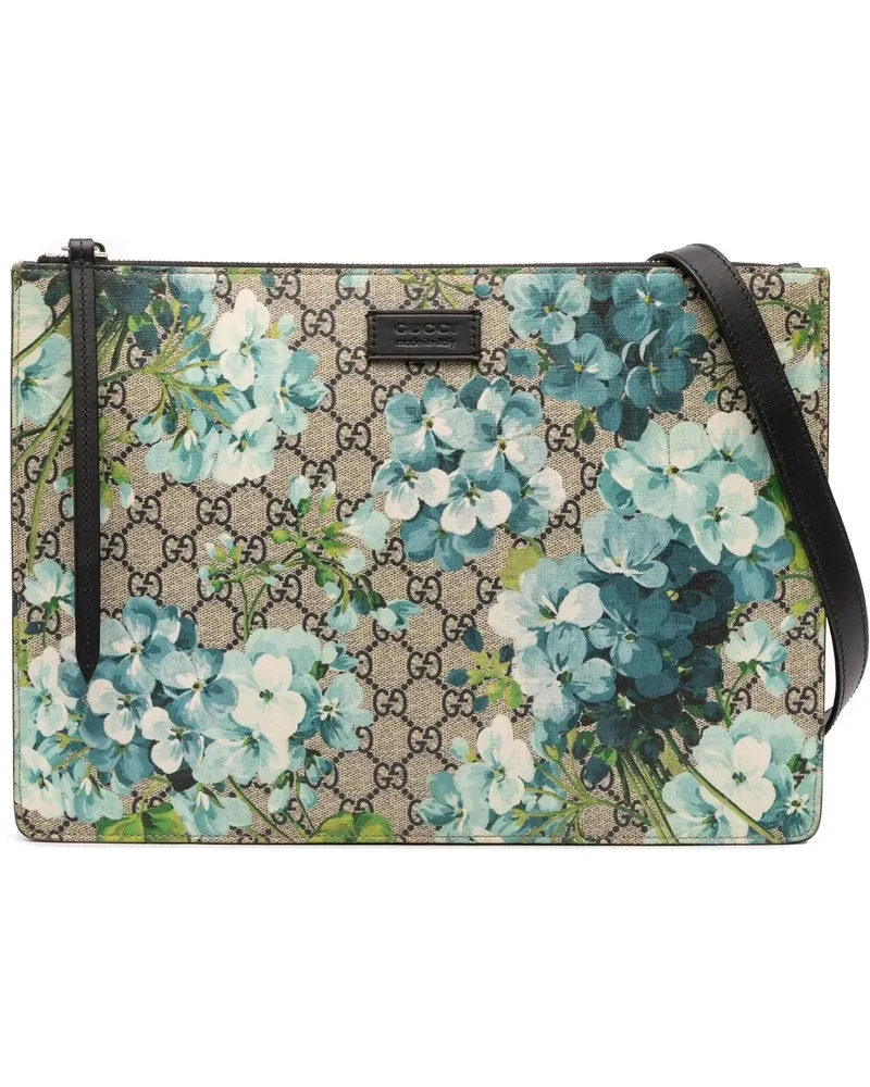 Gucci Hobo Bags GG Supreme Blooms Messenger Bag braun Braun