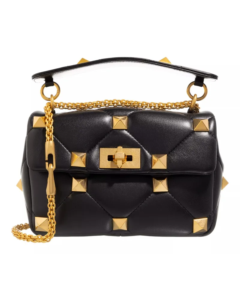 Valentino Garavani Crossbody Bags Medium Roman Stud The Shoulder Bag With Chain Schwarz