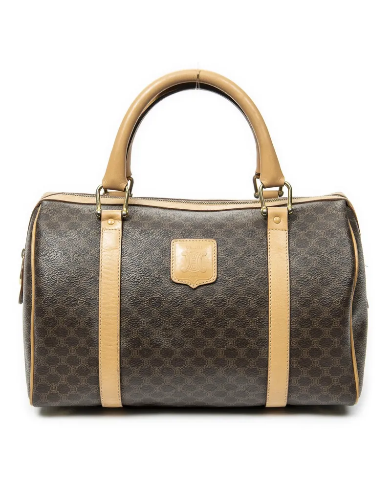 Celine Crossbody Bags Vintage Small Boston braun Braun