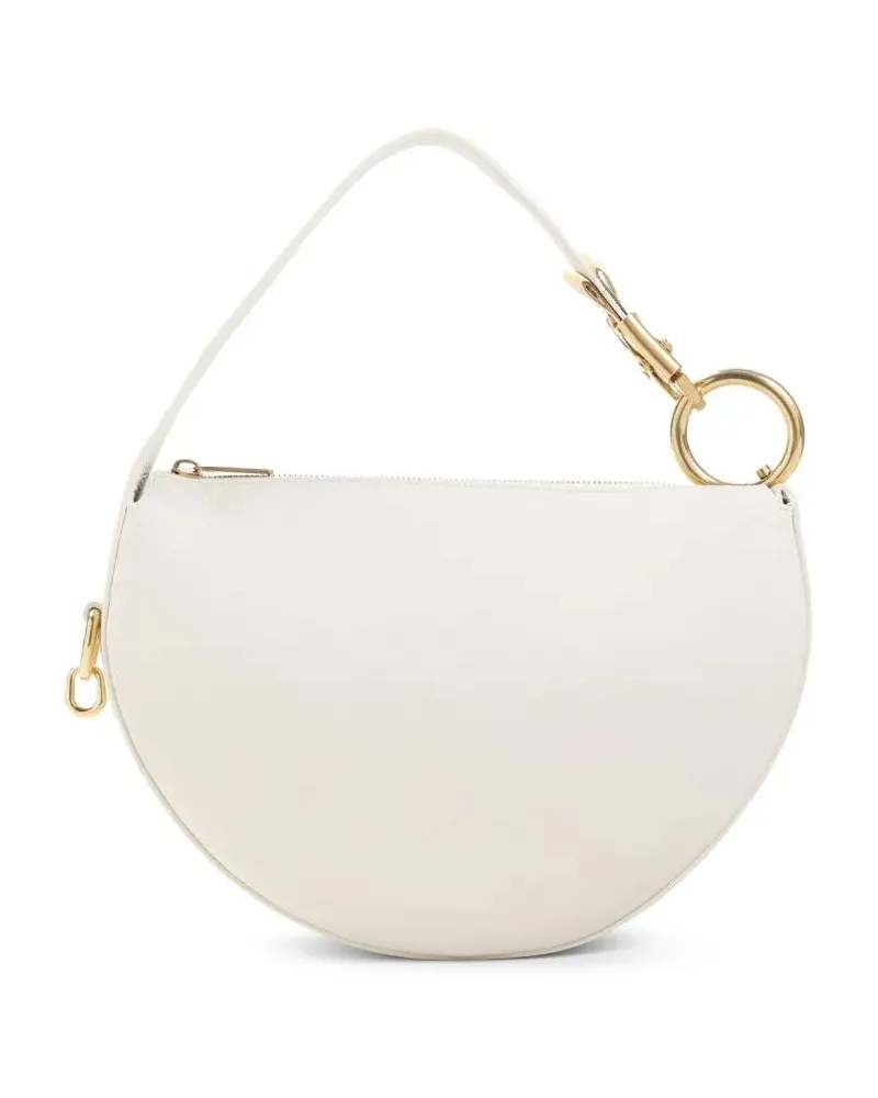 Burberry Hobo Bags Soap White Leather Junior Knight Bag beige Beige